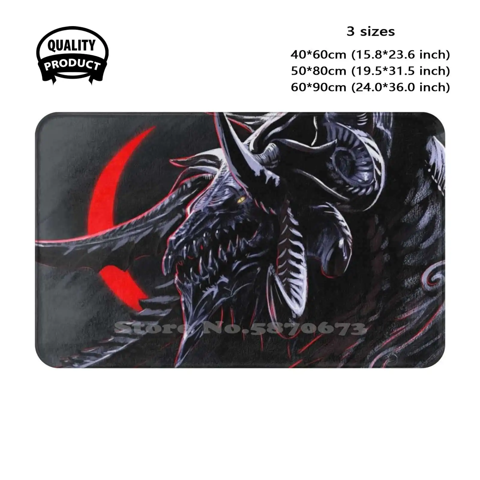 Nidhogg'S Rage Soft Cushion Home Carpet Door Mat Car Rug Ffxiv Final Fantasy Xiv Dragons Nidhogg