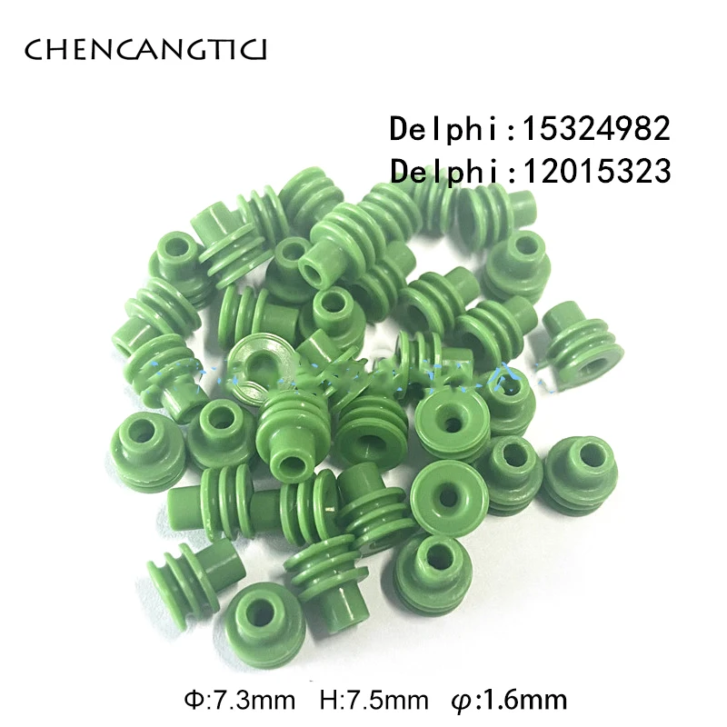 

100Pcs Automotive Delphi Waterproof Plug Rubber Seal 15324982 Super Sealed Silicone Wire Seals For Auto Connector