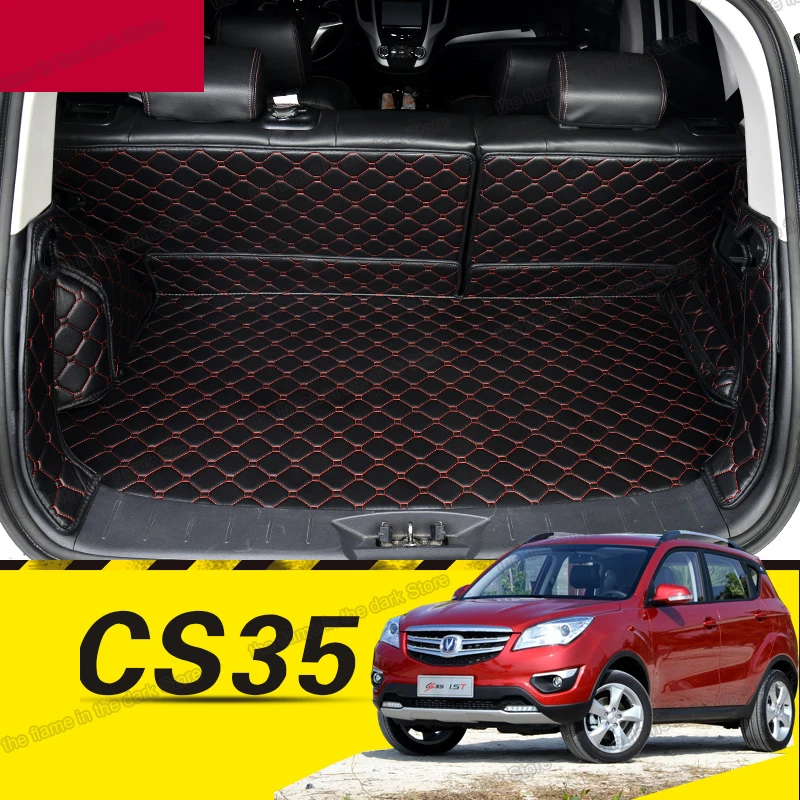 

lsrtw2017 for changan cs35 leather car trunk mat cargo liner 2012 2013 2014 2015 2016 2017 interior accessories boot carpet