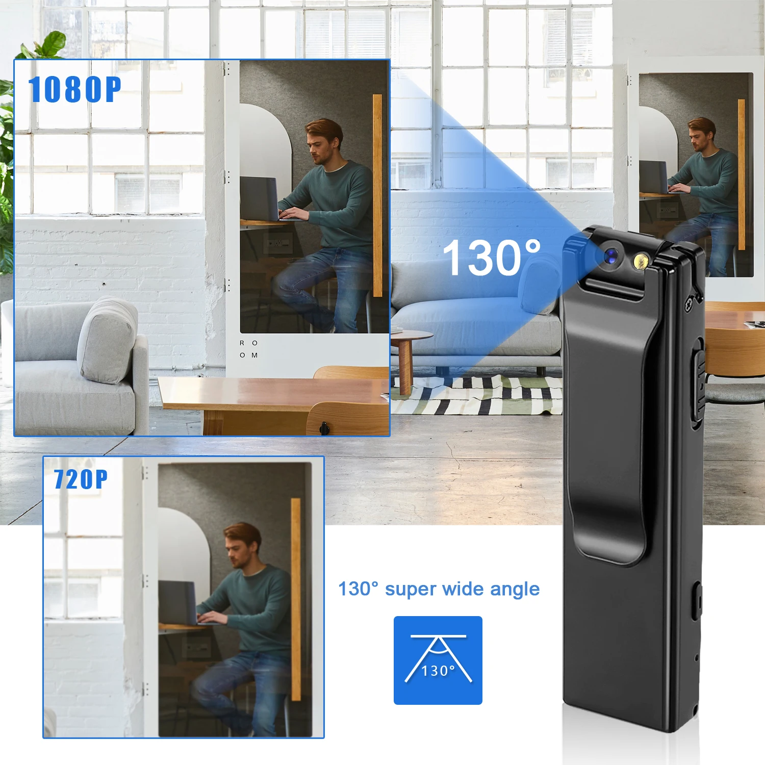 كاميرا فيديوهات صغيرة من طراز فاندليون A3 كاميرا رقمية صغيرة 1080P كاميرا ويب محقق للحركة كاميرا تسجيل فيديو صوتية 32G 128GB TF بطاقة