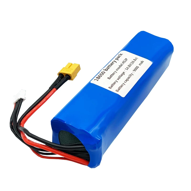 14.8V 9000mAh 4S2P High Capacity 16.8V Li-ion Battery UAV Rechargeable for Various RC Airplane Drone Quadrotor XH2.54-5P XT60