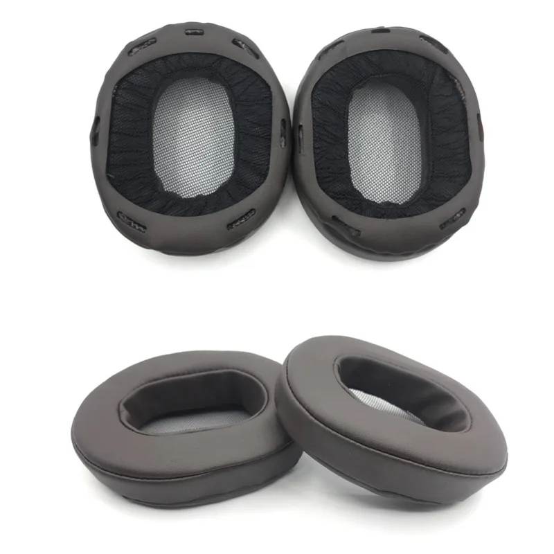 لينة بروتين الجلود رغوة الذاكرة منصات الأذن لسوني MDR-1A 1ADAC سماعات استبدال بطانة للأذن غرامة الملمس الجلد تقارب Ew #