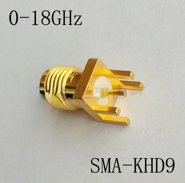 2Pcs Offset Foot SMA-KHD9 RF Connector 18G High Frequency PCB Printed Board Mother SMA-KE RF Connector Antenna Base