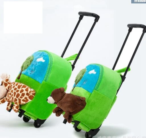 

baby trolley backpack bag with Wheels kids Rolling Backpack luggage bag children cartoon school bag wheels for baby kindergarten