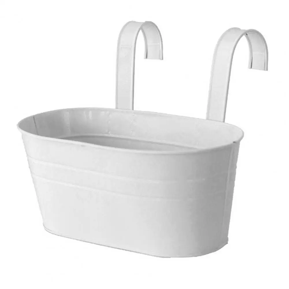 เหล็กที่ถอดออกได้ Double-Hook กระถางดอกไม้ตะกร้า Home Cafe Garden Decor