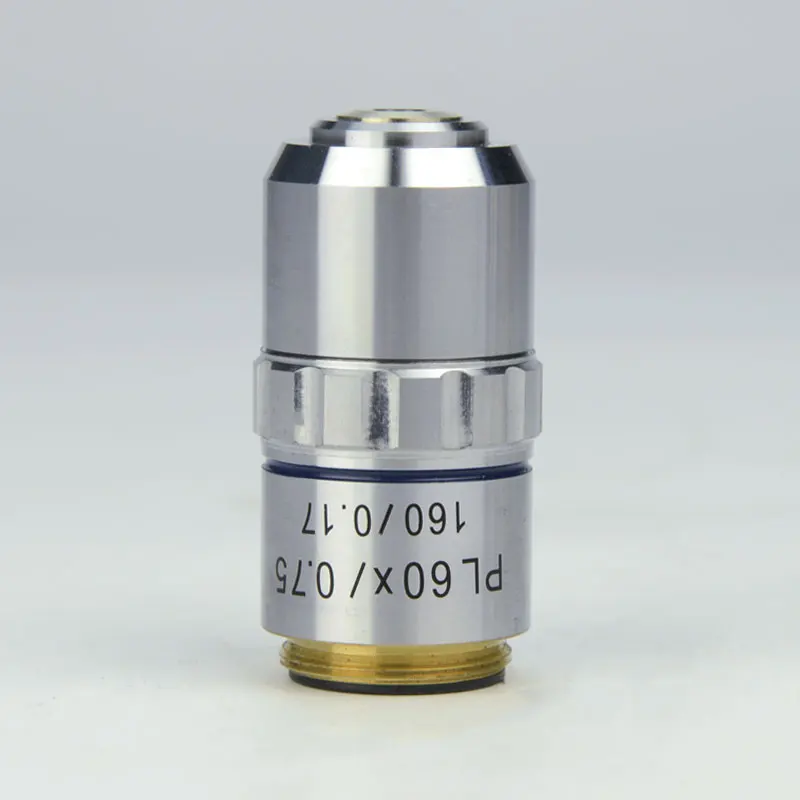 195 Plan Achromatic Objective 4X 10X 20X 40X 60X 100X DIN Lens High Quality Biological Microscope Objective Parts RMS 20.2mm