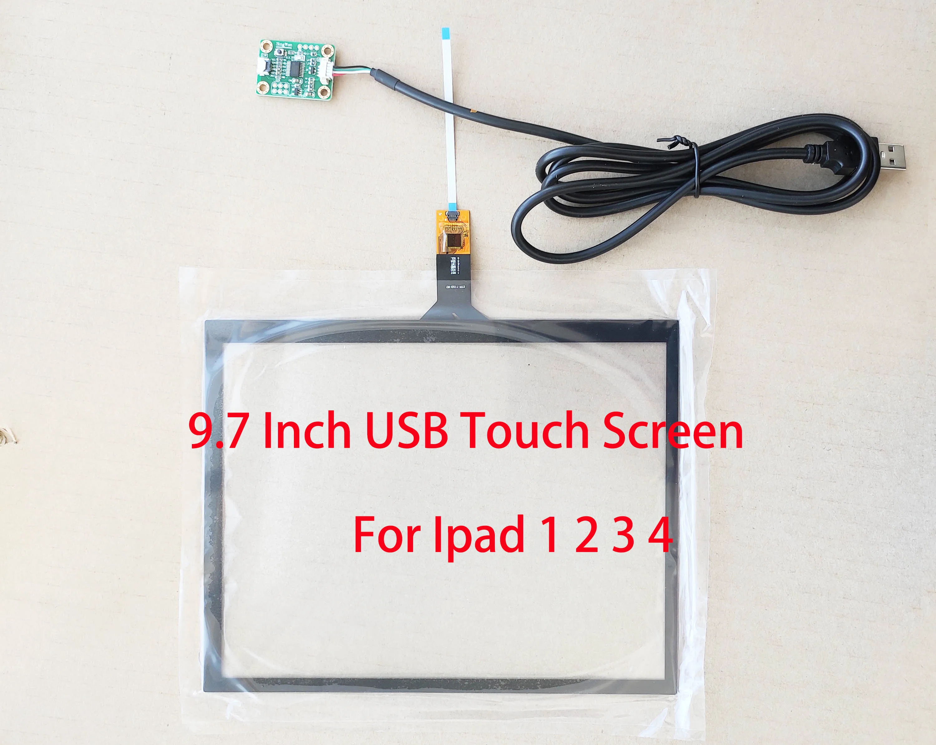 9.7 Inch USB Touch Screen Digitizer Sensor For Radio  IPAD 1/3/4/5/6 LCD 1024*768 1536*2048 Support Win7 8 10 Raspberry Pi