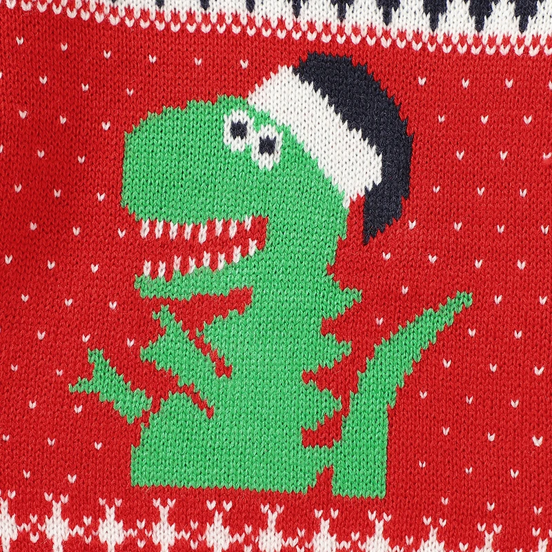 Christmas Baby Sweater Cute Dinosaur Newborn Girl Boy Top Long Sleeve Winter Toddler Infant Xmas Clothes Knit Snowflake Pullover