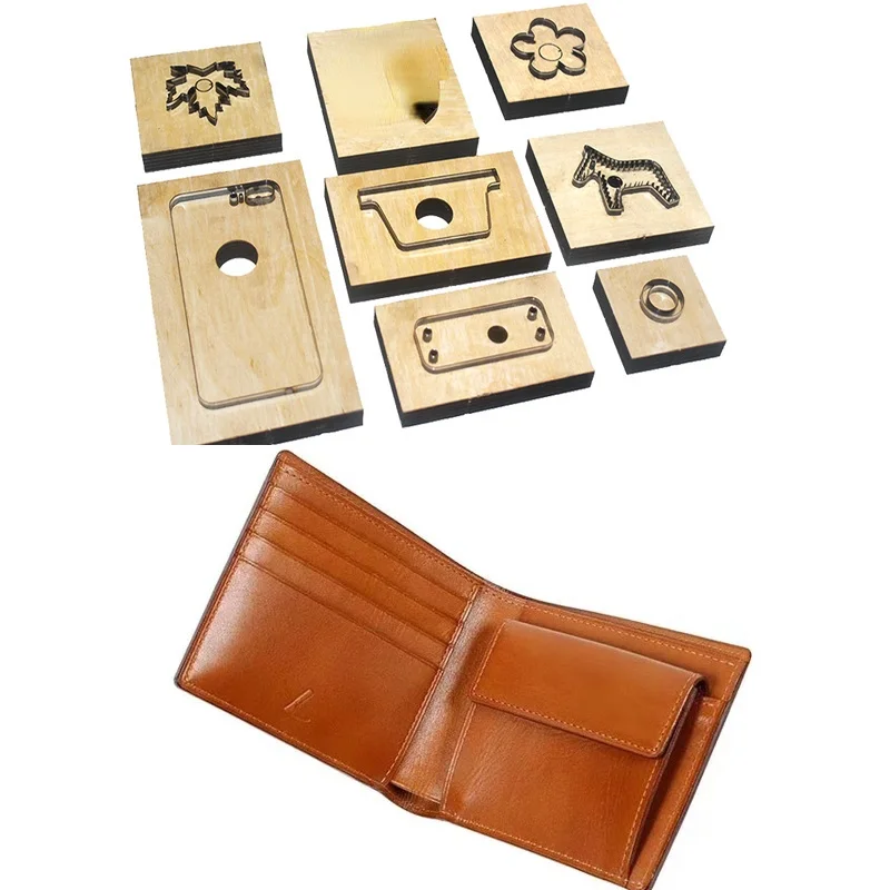 

Japan Steel Blade Rule Dies Leather Bifold Wallet with Cion Case Leather Template Craft Punch Hand Tool Cut Knife Mould