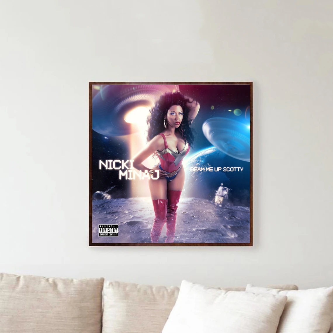 Nicki Minaj Beam Me Up Scotty Music Album Poster Canvas Print Home Decoration wall Painting (No Frame)