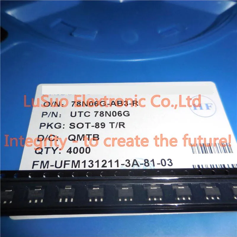 200PCS UTC78N06G UTC78N06 78N06G 78N06 SOT89