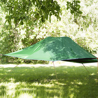 Camping Hammock with Mosquito Mesh, Suspended Tent, Aluminum Pole, Waterproof, Ultralight Hanging Tree Tent