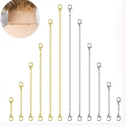 Wholesale 10pcs/lot Stainless Steel Necklace Bracelet Extender Chain Set for DIY Jewelry Making Two Colors