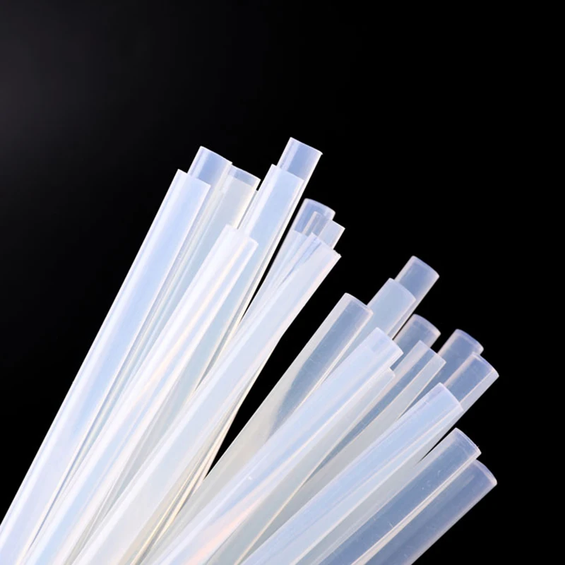 Barras de pegamento de fusión en caliente, barra de pegamento EVA transparente de 7mm-11mm para pistola de pegamento, barras de pegamento adhesivas