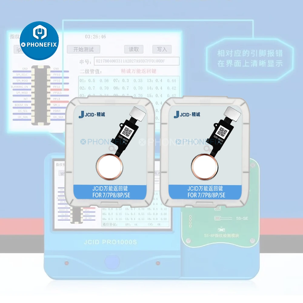 JCID 6th Gen 3D Edition Home Button Flex Cable For iPhone 7 7P 8 8Plus Back Function Screen Shot No Touch ID Fingerprint Issue