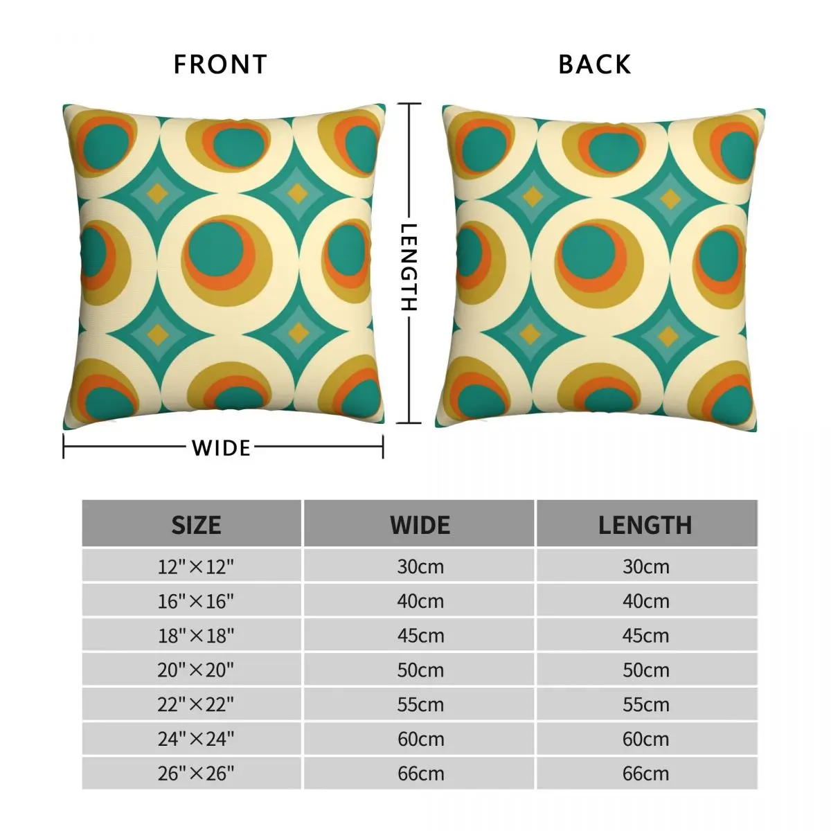 Mid-Century Modern Splash Pillowcase Polyester Linen Velvet Printed Zip Decorative Pillow Case Sofa Cushion Cover