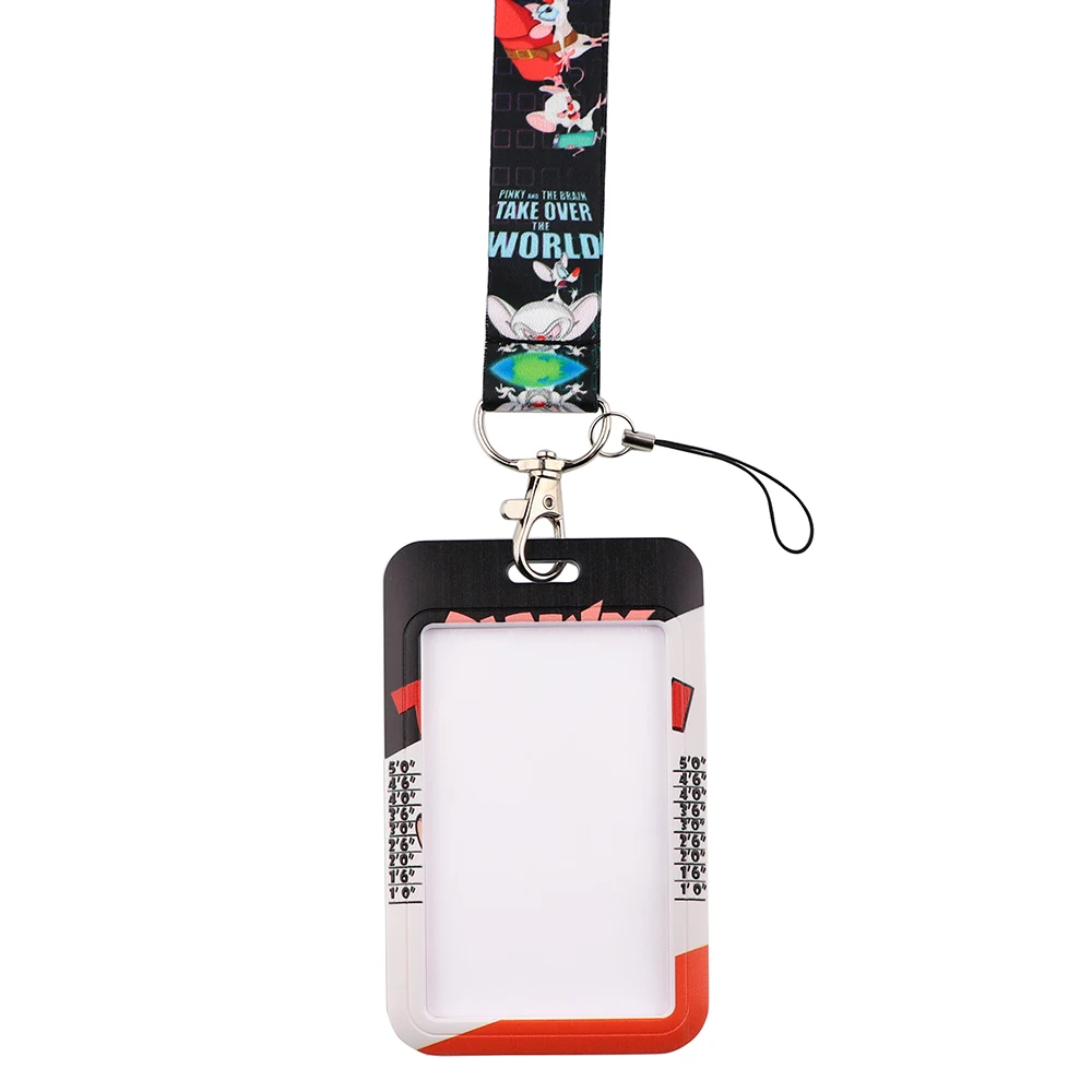 Flyingbee x2394漫画の冒険2つのマウスの個性カードホルダーバスカードホルダースタッズカード,電話キー用ストラップ