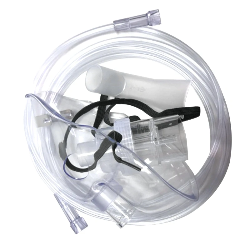 Disposable Non-rebreathing Oxygen Mask High Concentration Oxygen Mask with Adjustable Elastic Strap Universal Connector