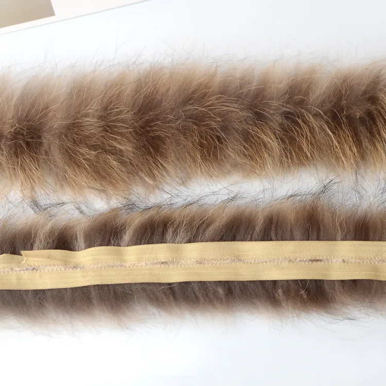 Real Raccoon Fur Stripe 68cm Clothing Accessories