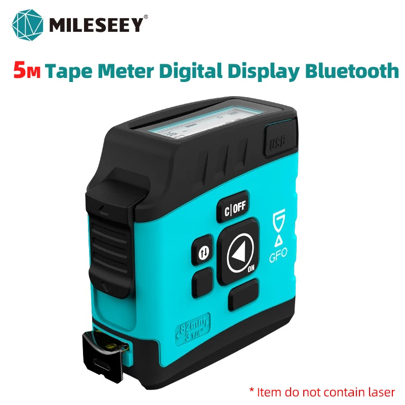 

Mileseey 5 M Tape Measure Retractable Digital Display With Bluetooth For App, Figures Measure Output,For Woodworking Home Meter