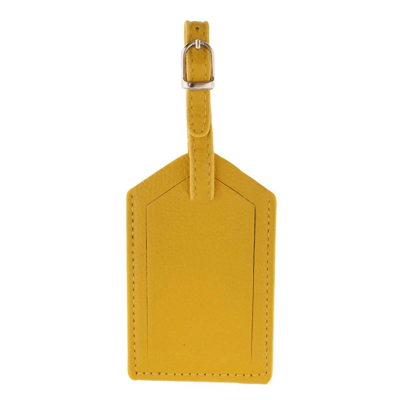 Leather Luggage Tag Travel Suitcase Name Address ID Baggage Label Address Holder Portable Boarding Tags Travel Accessories