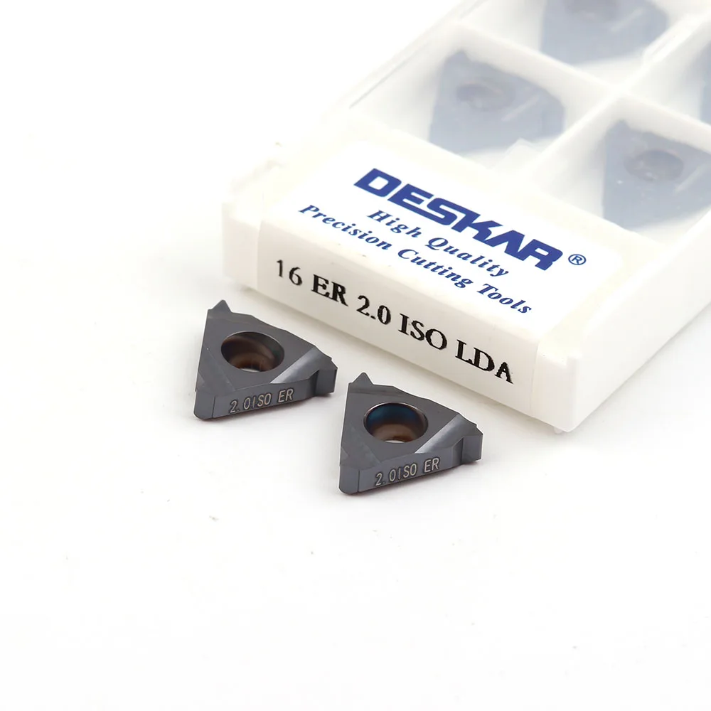 DESKANR 100% الأصلي 16ER 1.5 ISO 0.75 1.25 2.0 3.0 ISO16IR LDA LDC كربيد إدراج موضوع قطع الخارجية تحول أداة القاطع