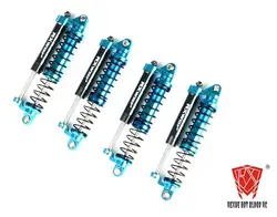 Duplo óleo pressão negativa amortecimento Metal Shock Absorber, suspensão para 1, 10 RC Crawler Car, Trx4, Trx6, G63, Axial Scx10, Ax103007