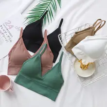 Women Seamless Crop Top Bra Streetwear #6