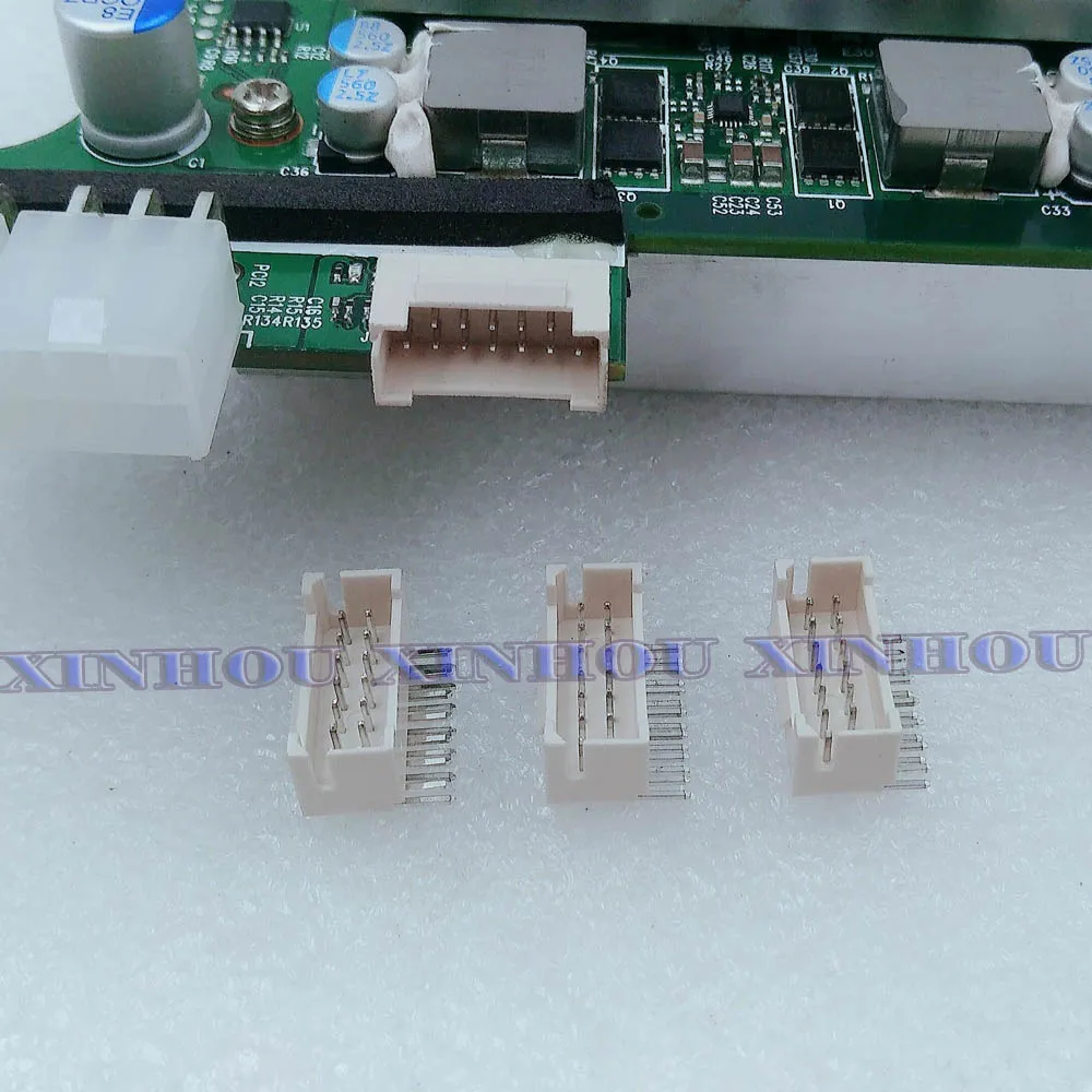 25Pcs BTC BCH LTC ZEC ETH DCR miner connector 2x7P socket curved needle Suitable for Asic miner Innosilicon A9 T1 T2 T2T A4