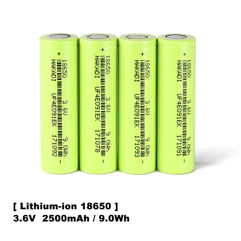 18650 3.7V 2500mAh akumulatory litowo-jonowe 1C-3C rozładowanie do przechowywania energii bateria słoneczna latarka MIni wentylator