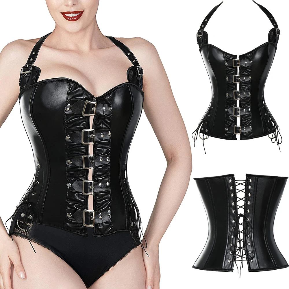 

Sexy Women's Gothic Steampunk Corset Steel Boned Underbust Corsets and Bustiers Shapewear Waist Trainer Cincher Corselet