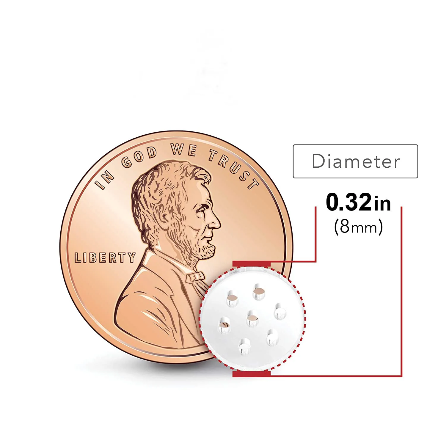 흡연 파이프에 적합한 유리 스크린 필터, 0.315 인치 (8mm), 5 개