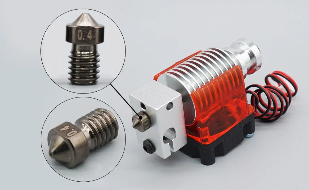 E3D V6 Hotend Kit Ganzmetall Voron Hochtemperatur 300 ° C 0,4/1,75 mm 12 V 24 V J-Kopf-Fernbedienung Proximale Extruder 3D-Druckerteile – Detail 3