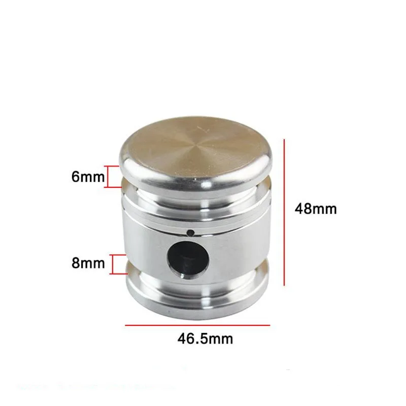 Pistón eléctrico de doble anillo, accesorio de herramientas de aluminio, 65 unidades