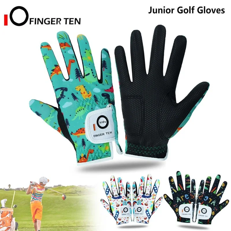 2 Pack/1Pair Comfortable Flexible Golf Gloves Junior Kids Youth Toddler Boys Girls Dura Feel Left Right Hand Drop Shipping