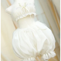 BJD doll clothes doll bloomers+tube top Suit 2 White Black colors for 1/6 1/4 1/3 BJD DD SD doll accessories doll pants