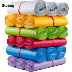 StoBag 100pcs Color Express Courier Bag Mailers Large Delivery Envelope Packaging Thick Sealed Clothing Shipping Custom Logo