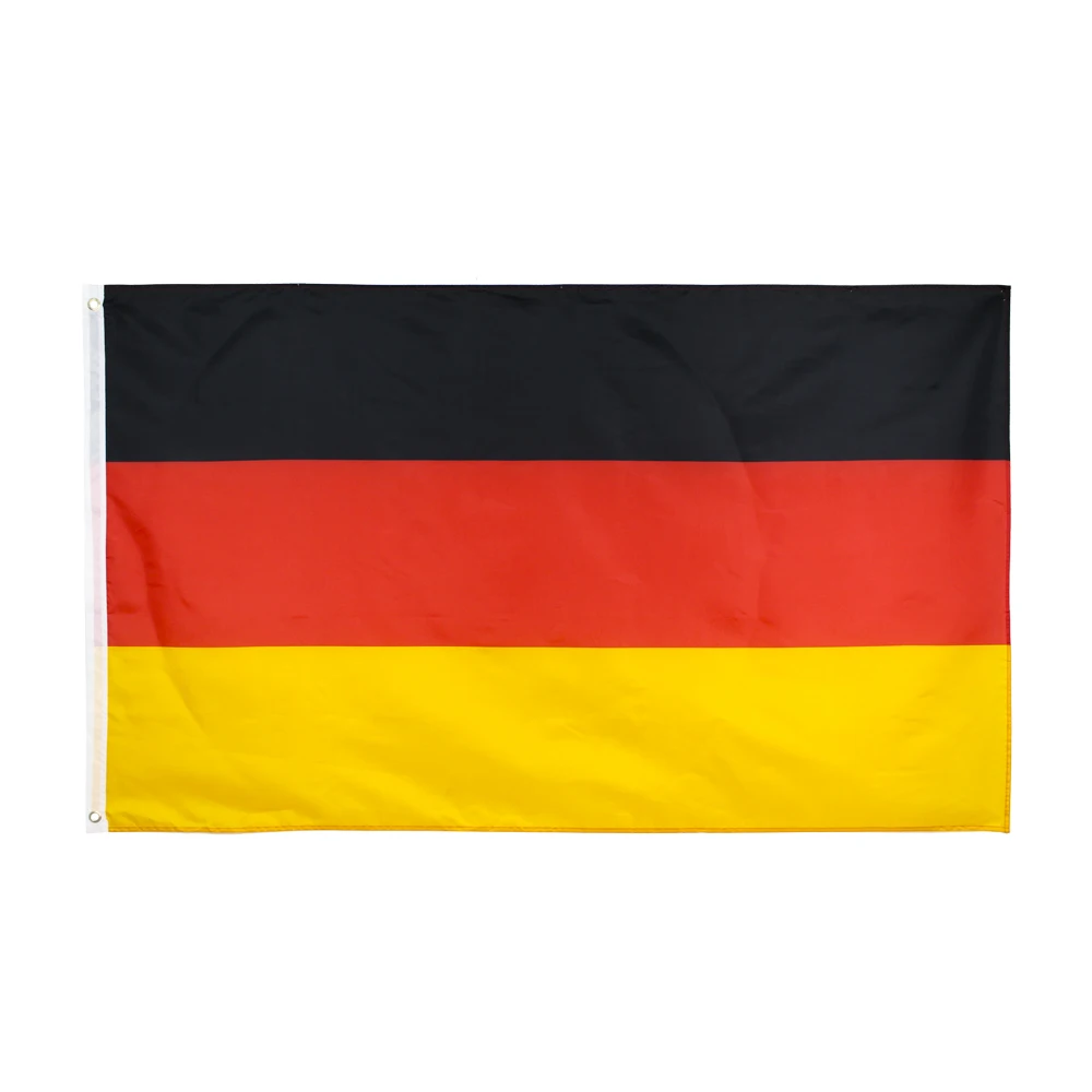 Germany Flag, Black, Red, Yellow De Deu, German Deutschland Flag, 3x5 4x6 5x8 Huge 10x15Fts