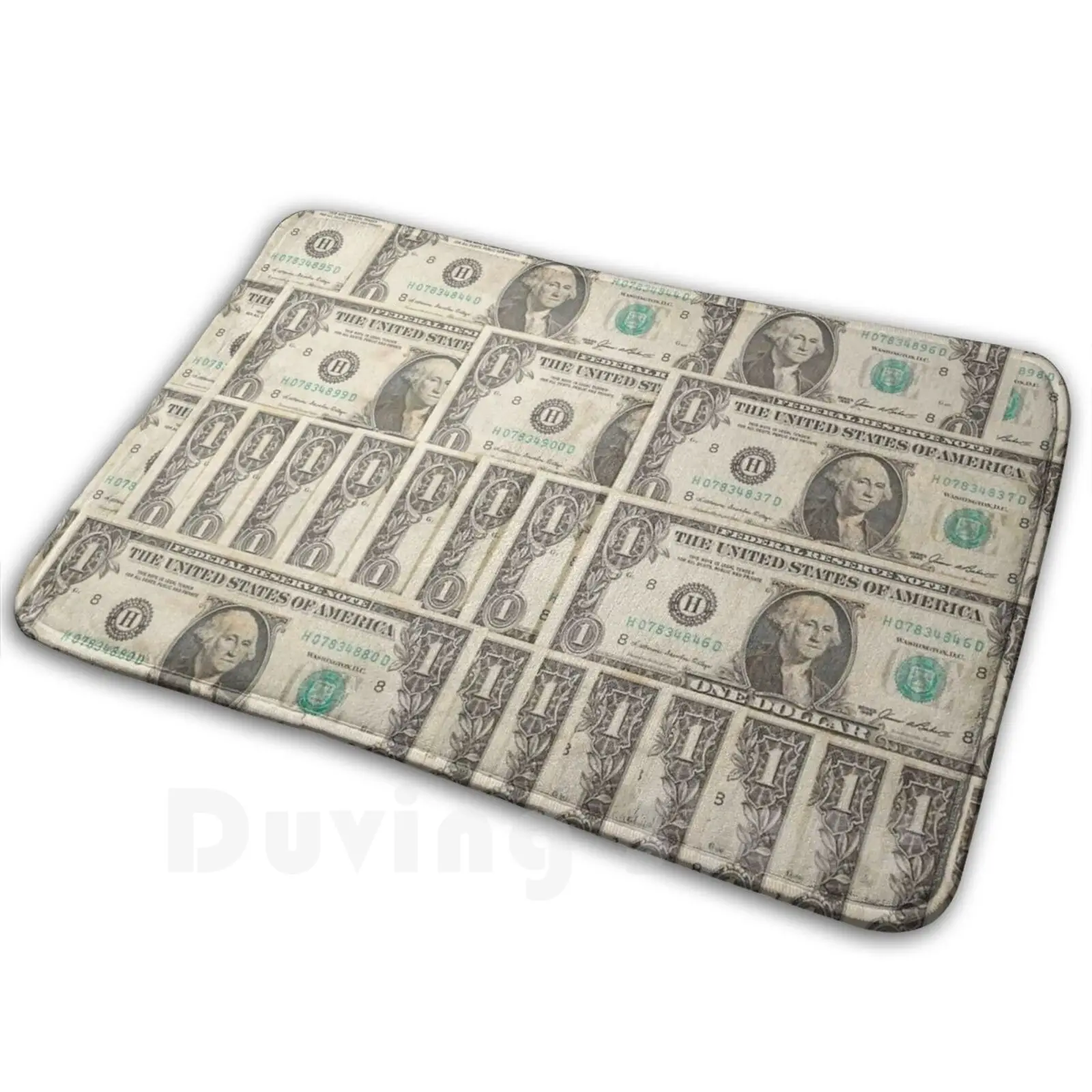 Dollar Bills Carpet Mat Rug Cushion Soft Non-Slip Money New Discover Explore Green Dollar Money