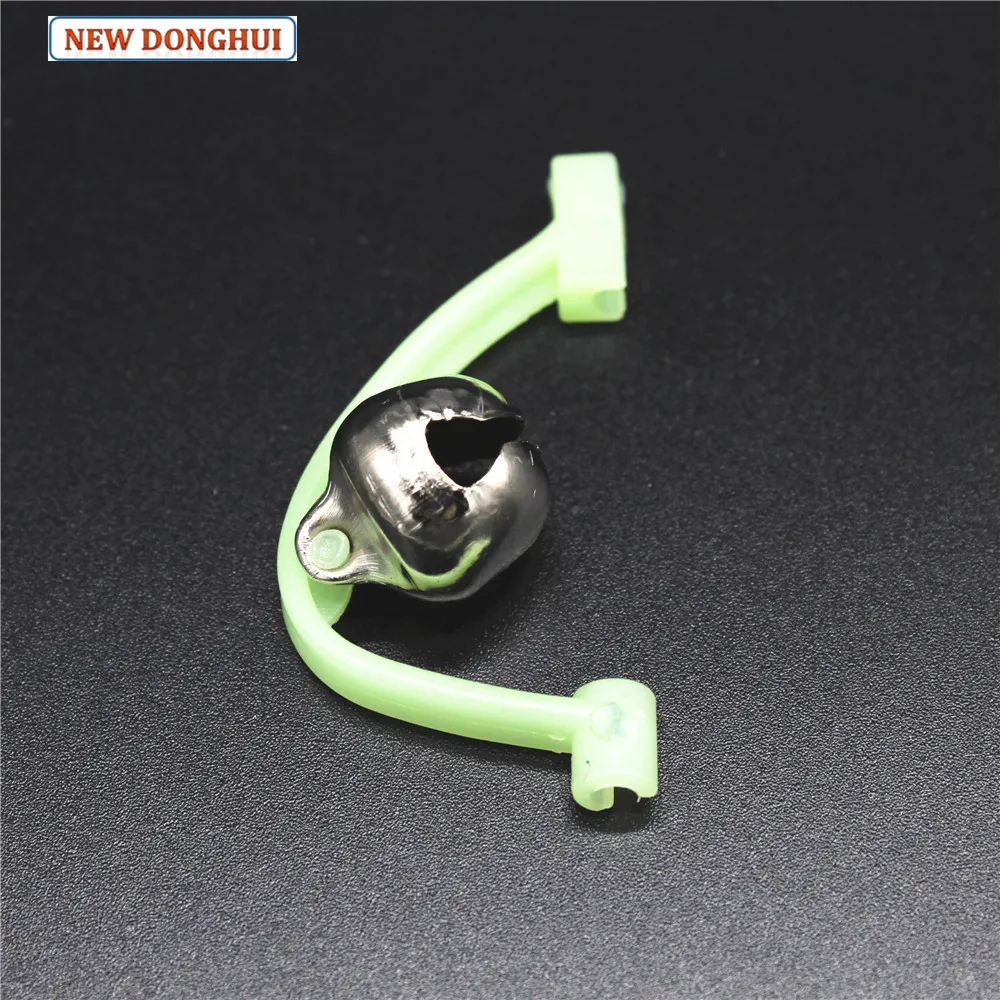 Newdonghui 10pcs Luminus Clip-on Fishing Rod Alarm Fishing Bells Using At Night Carp Fishing Alert