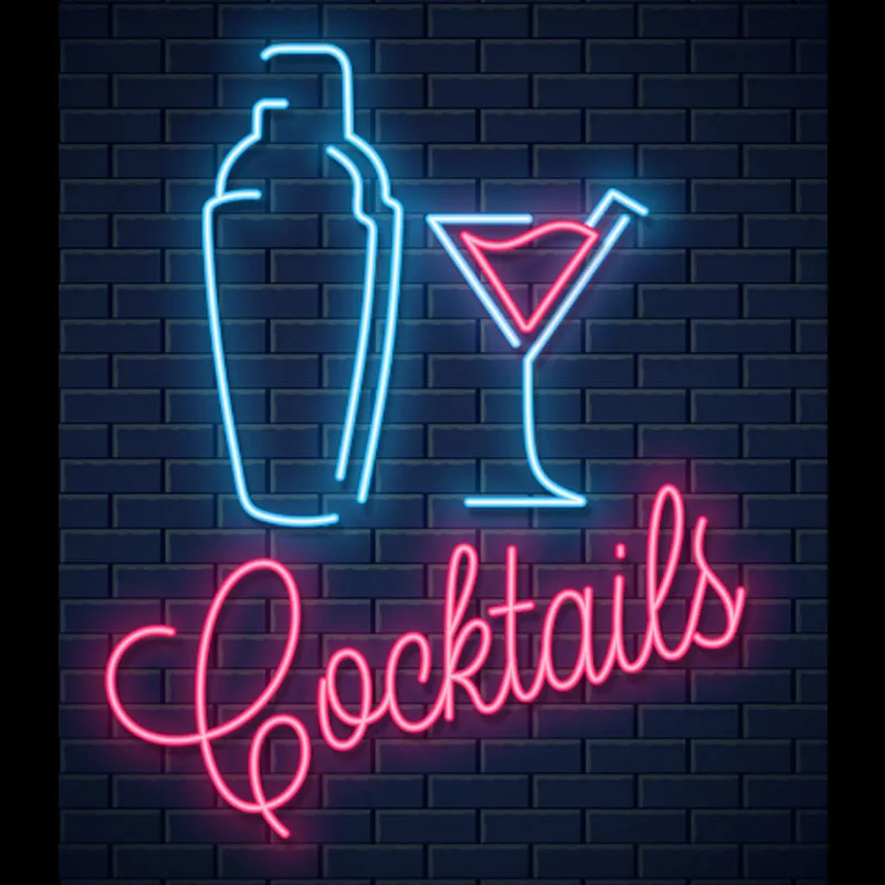 

Neon Sign cocktail party Neon light Neon Wall Sign Beer Bar Advertise Hotel Advertise Lamp Recreational Handmade Real glass TUBE