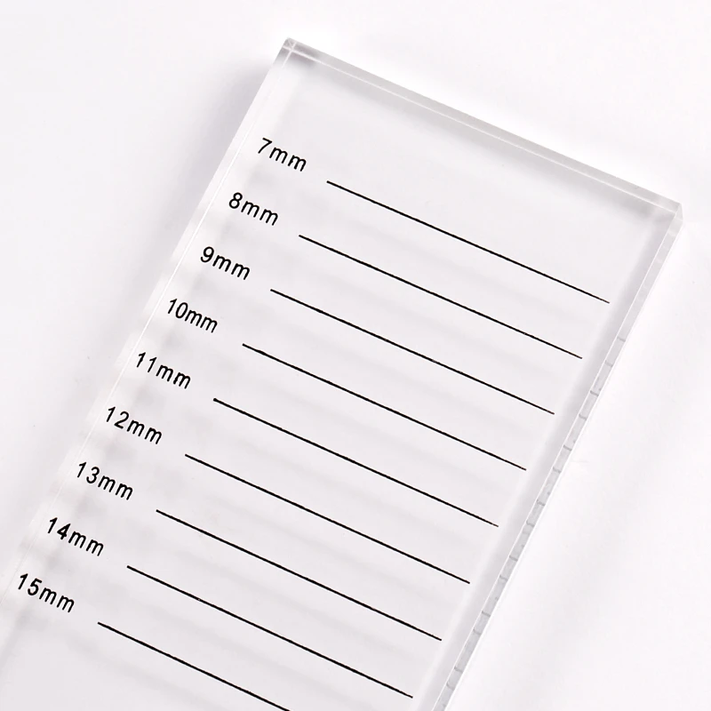 Clear Lash Tile Acrylic Pallet Individual Eyelash Extension Glue Plate Volume Eyelashes Stand Dispossible Glue Holder Cap