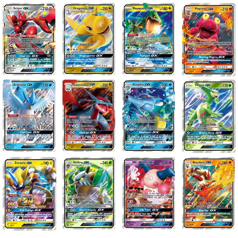 10/20PCS French Version Pokemon Cards V GX MEGA TAG TEAM EX Game Battle Card