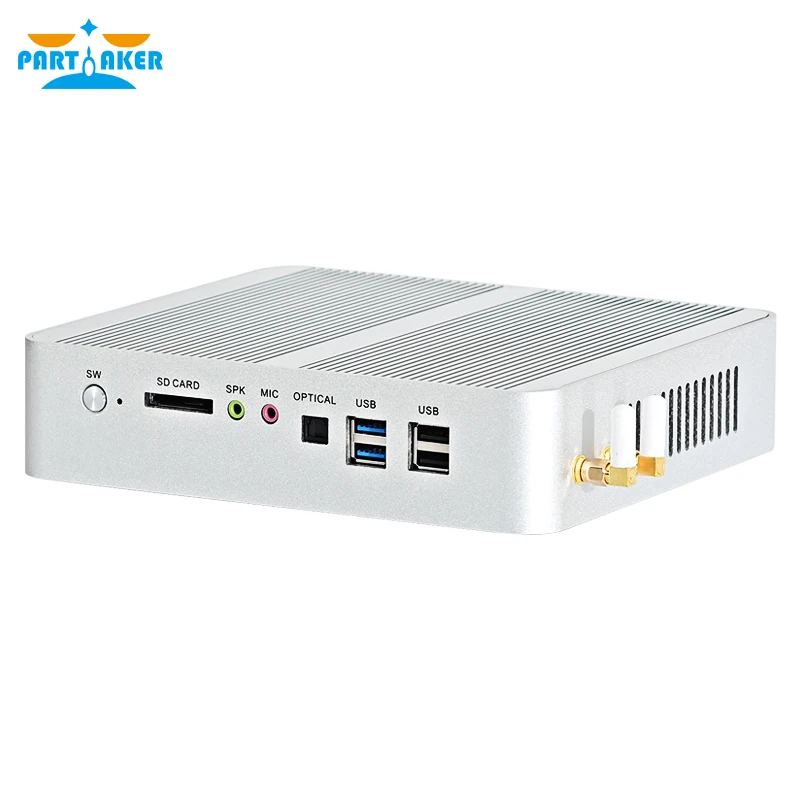 Partaker Mini PC Intel Core i7 1065G7 i5 1035G4 2*RAM Slots Max 64GB DDR4 RAM Gaming Desktop Computer 2*HDMI2.0 2*LAN 8*USB