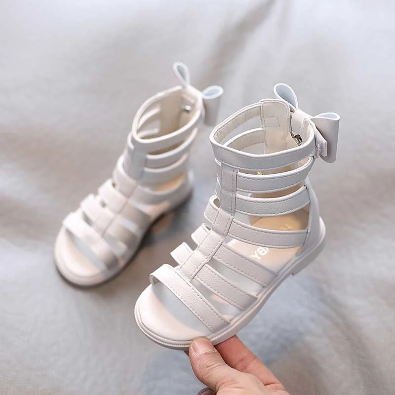 

Summer Girls' Beach Sandals Kids Korean Gladiator Sandals Boots Roma Princess Shoes For Children 2 3 4 5 to 7 8 Years Old Shoe