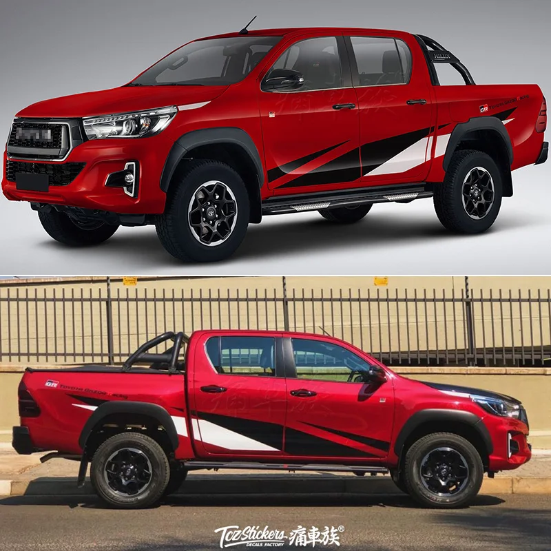 Car sticker FOR Toyota Hilux body tail decoration Pickup truck personalized modified car sticker Navara