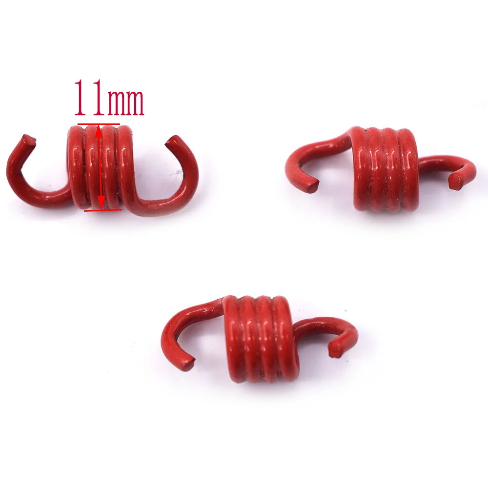 Spring 3 Pcs Red for Racing Heavy Duty 2 Stroke 43-49cc Clutch Centrifugal Embrague Pad Engine Pocket Dirt Bike ATV Quad