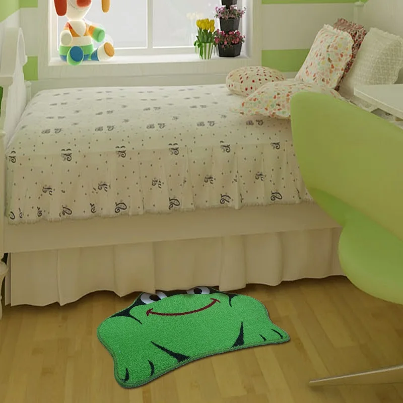 Frog Bathroom Carpet Non-skid Porch Bath Absorb Water Doormat Kitchen Area Floor Mat Anti Slip Rug Home Kids Room Nursery Decor