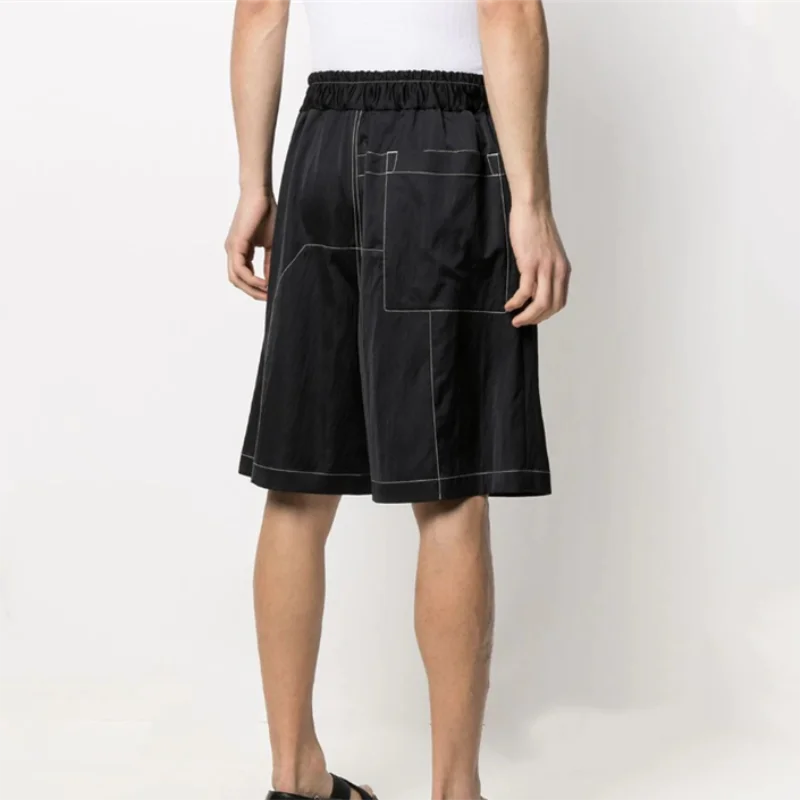 Spring And Summer Youth Korean Version Of Men's Shorts Trend Comfortable Personality Sports Casual Shorts Black Straight Tube