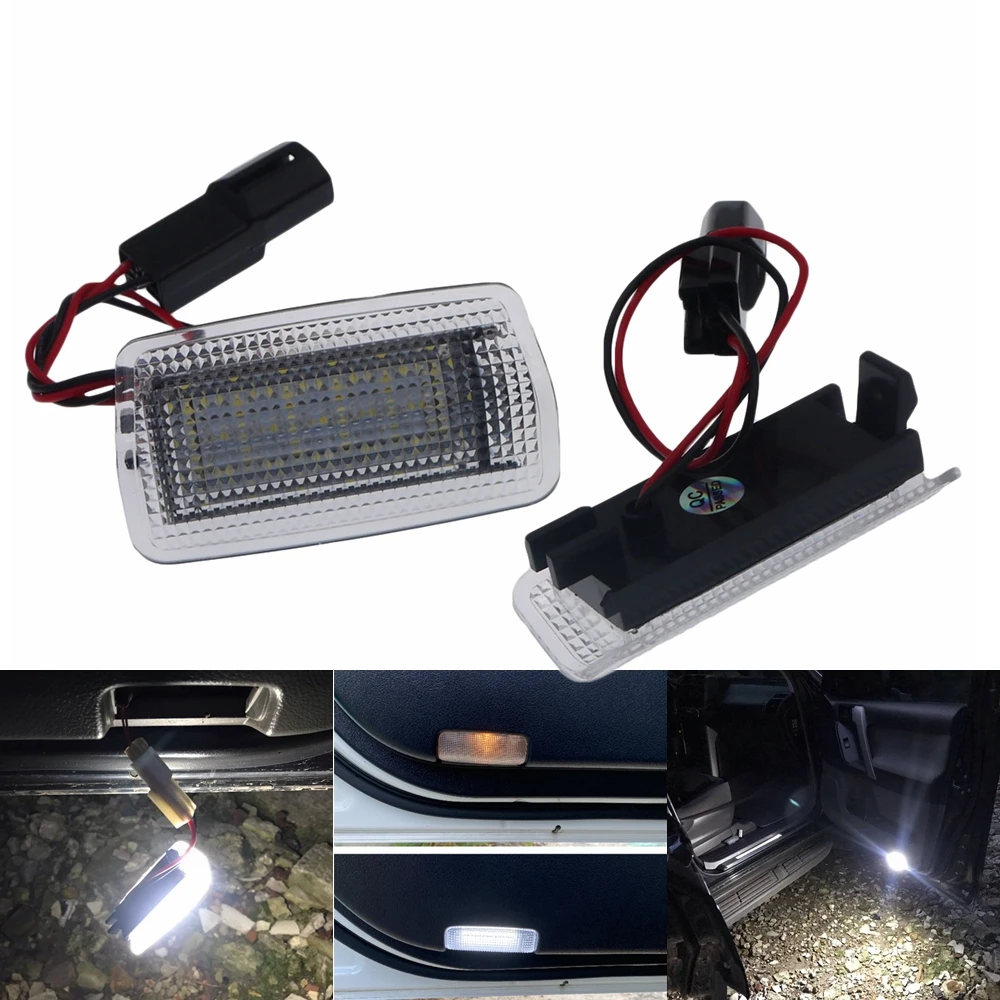 Eonstime 2x Super Bright 18Led SMD Step Courtesy Door Lights For ES350 GSV40 LX570 URJ201 LS460/460L RX300 RX400H Toyota Avalon